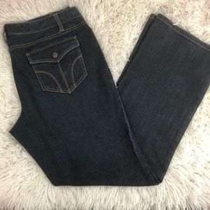 Ann Taylor loft original slim boot dark wash